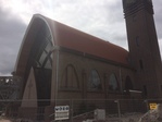 OLVG kerk Halfweg, na de restauratie en inkorting.
              <br/>
              Niko Koers, 2017-07-25
